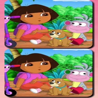 سكرين شوت من داخل لعبة دورا الفرق بين الصورتين
