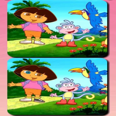 سكرين شوت من داخل لعبة دورا الفرق بين الصورتين
