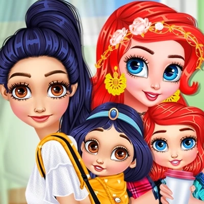صورة الأميرات ومرح الأطفال